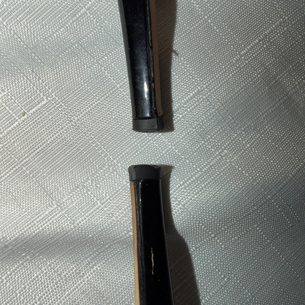 KATE SPADE Black Patent Leather Slingback Heel Platform Stiletto Italy Size 8 B